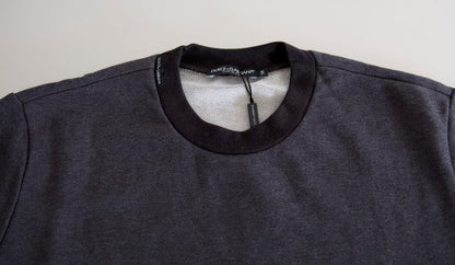 Dolce &amp; Gabbana Pullover mit Rundhalsausschnitt, dunkelgrau