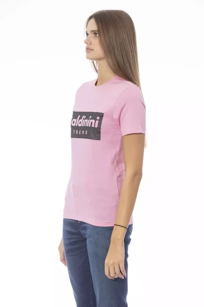 Baldinini Trend Mehrfarbiges Damen-T-Shirt aus Baumwolle