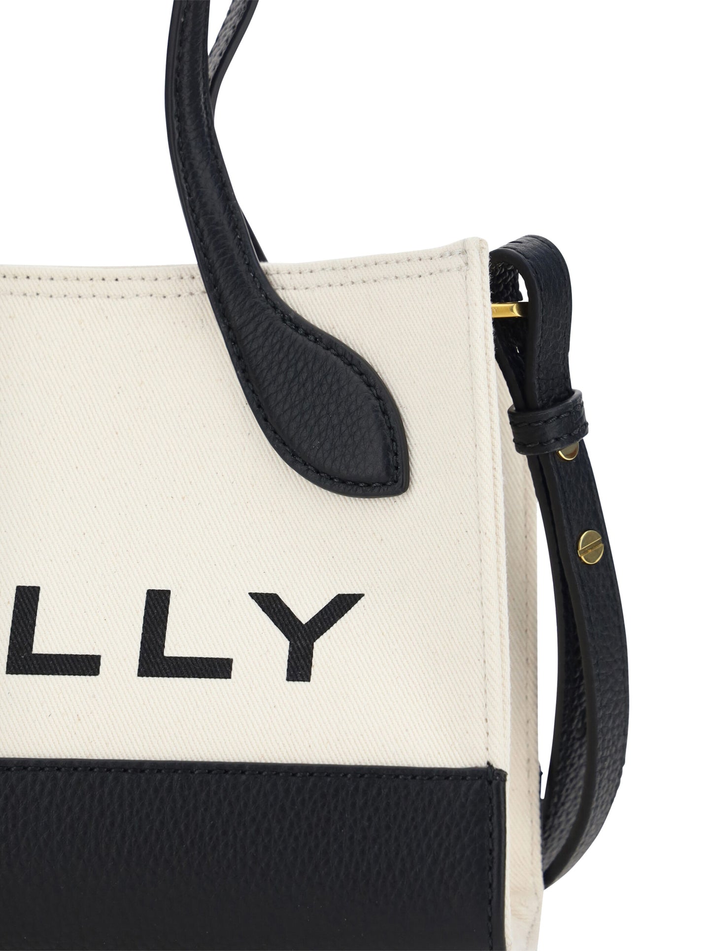 Bally Chic Kontrast-Mini-Lederhandtasche