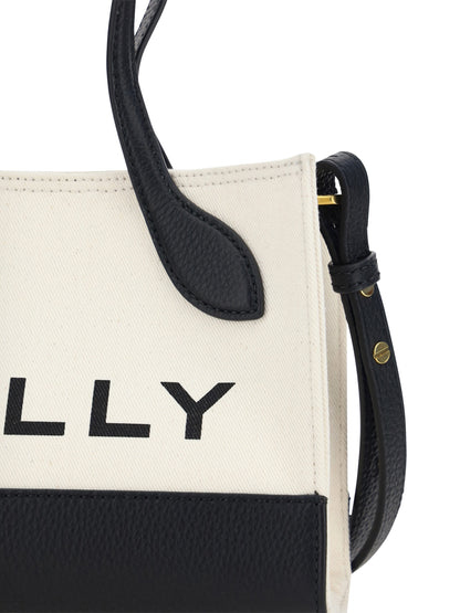 Bally Chic Kontrast-Mini-Lederhandtasche