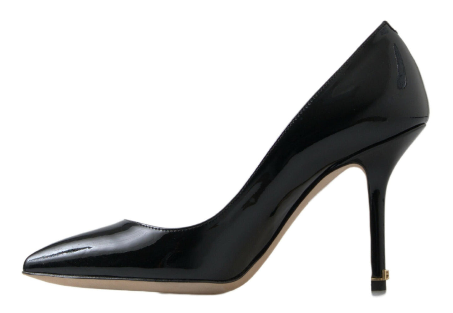 Dolce &amp; Gabbana Schwarze Lackleder High Heels Pumps Schuhe