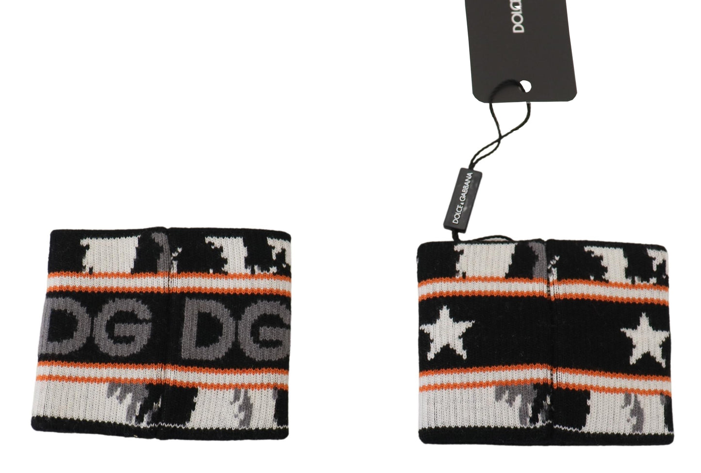 Dolce &amp; Gabbana Orange und graues zweiteiliges Set DG Royal Armband