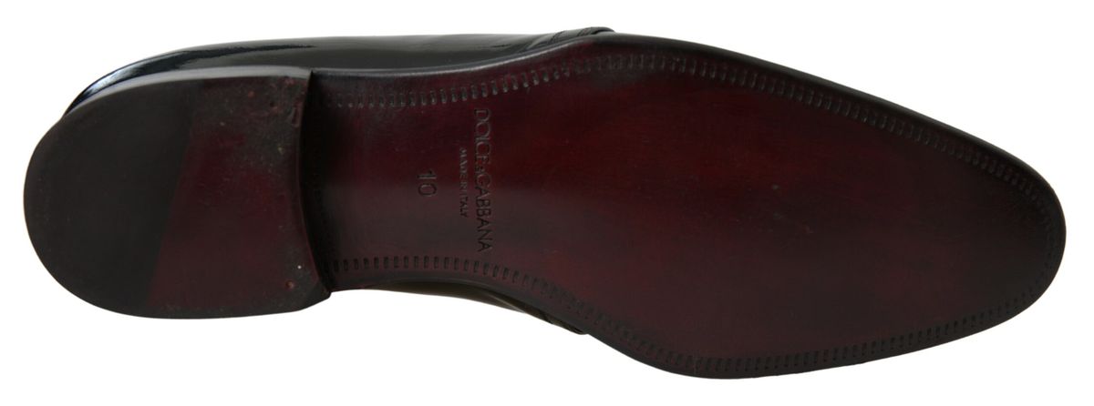 Dolce &amp; Gabbana – Formelle Schuhe aus schwarzem Lackleder