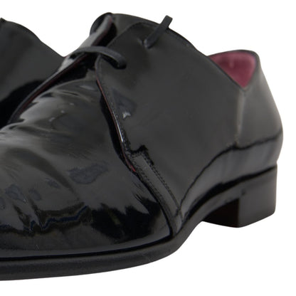 Dolce &amp; Gabbana – Formelle Schuhe aus schwarzem Lackleder