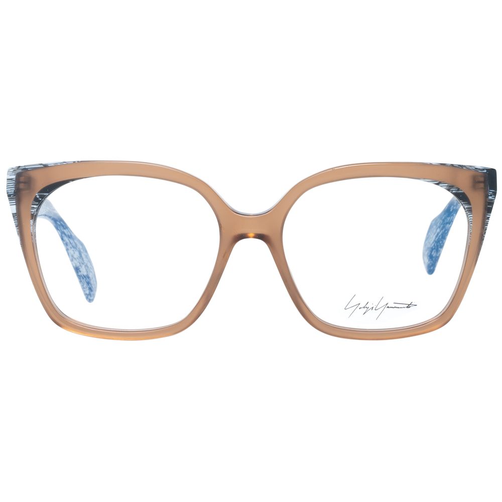 Yohji Yamamoto Braune Damen-Brillenfassung