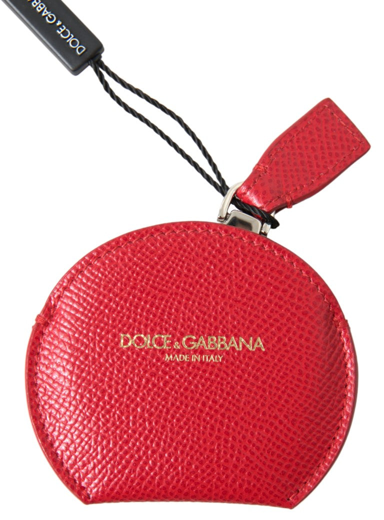 Dolce &amp; Gabbana Handspiegelhalter aus rotem Kalbsleder