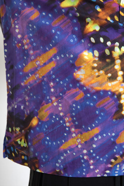 Dolce &amp; Gabbana – Poloshirt aus Baumwolle mit Luminous-Print für Herren