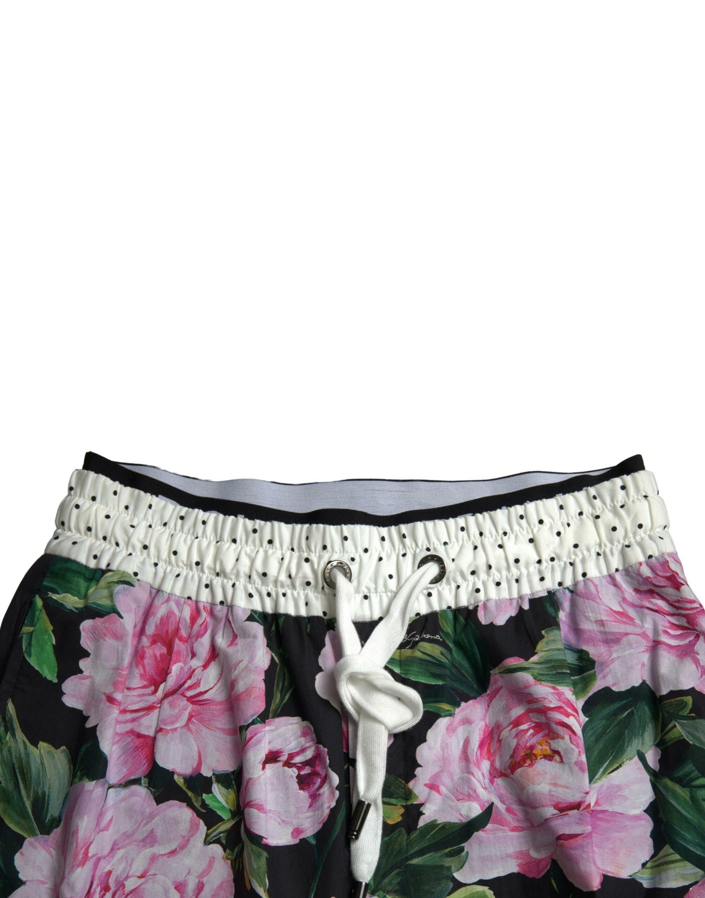 Dolce &amp; Gabbana Multicolor Peony Joggers Baumwolle Herren Hosen