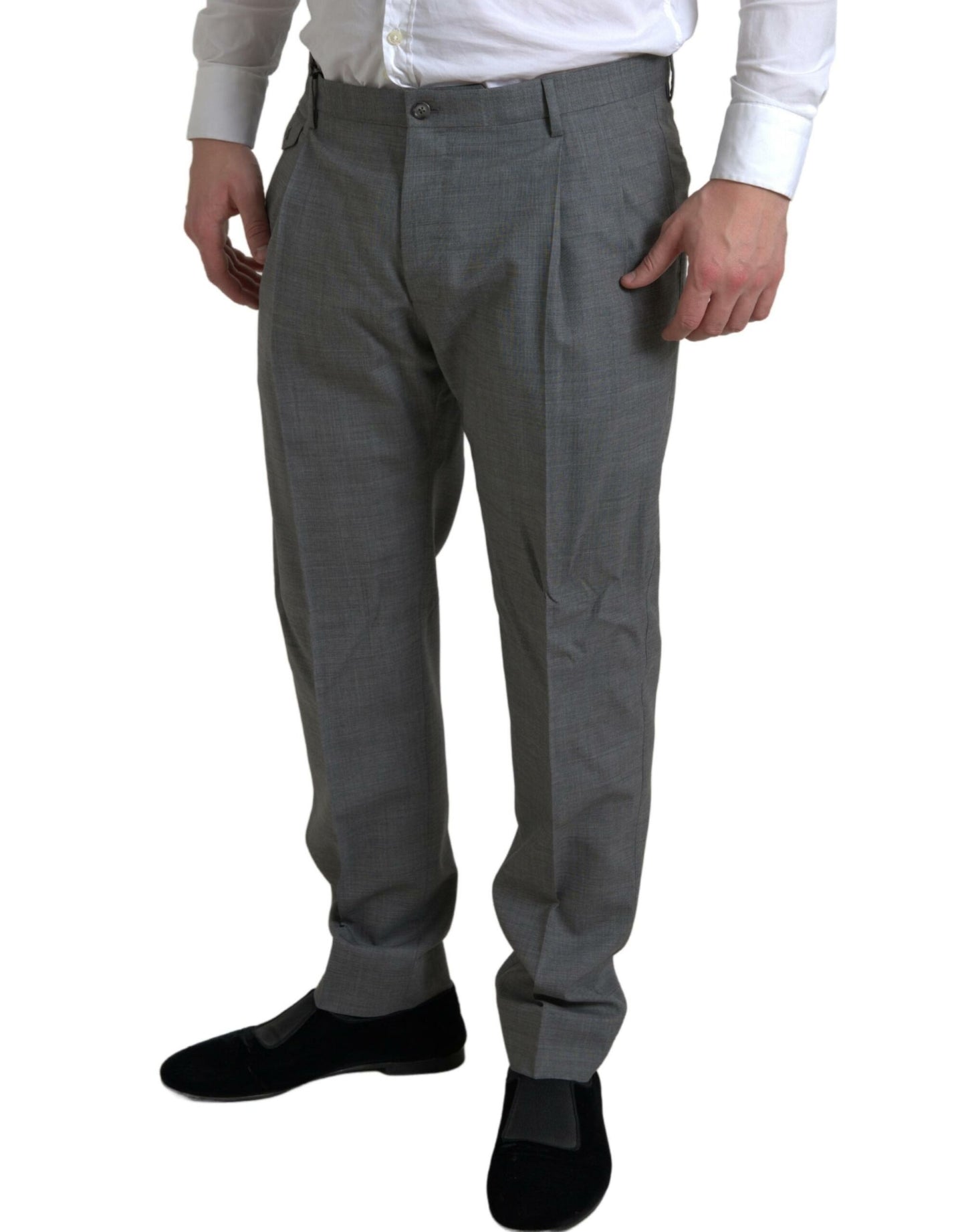 Dolce &amp; Gabbana Graue Chinohose aus Wolle für Herren