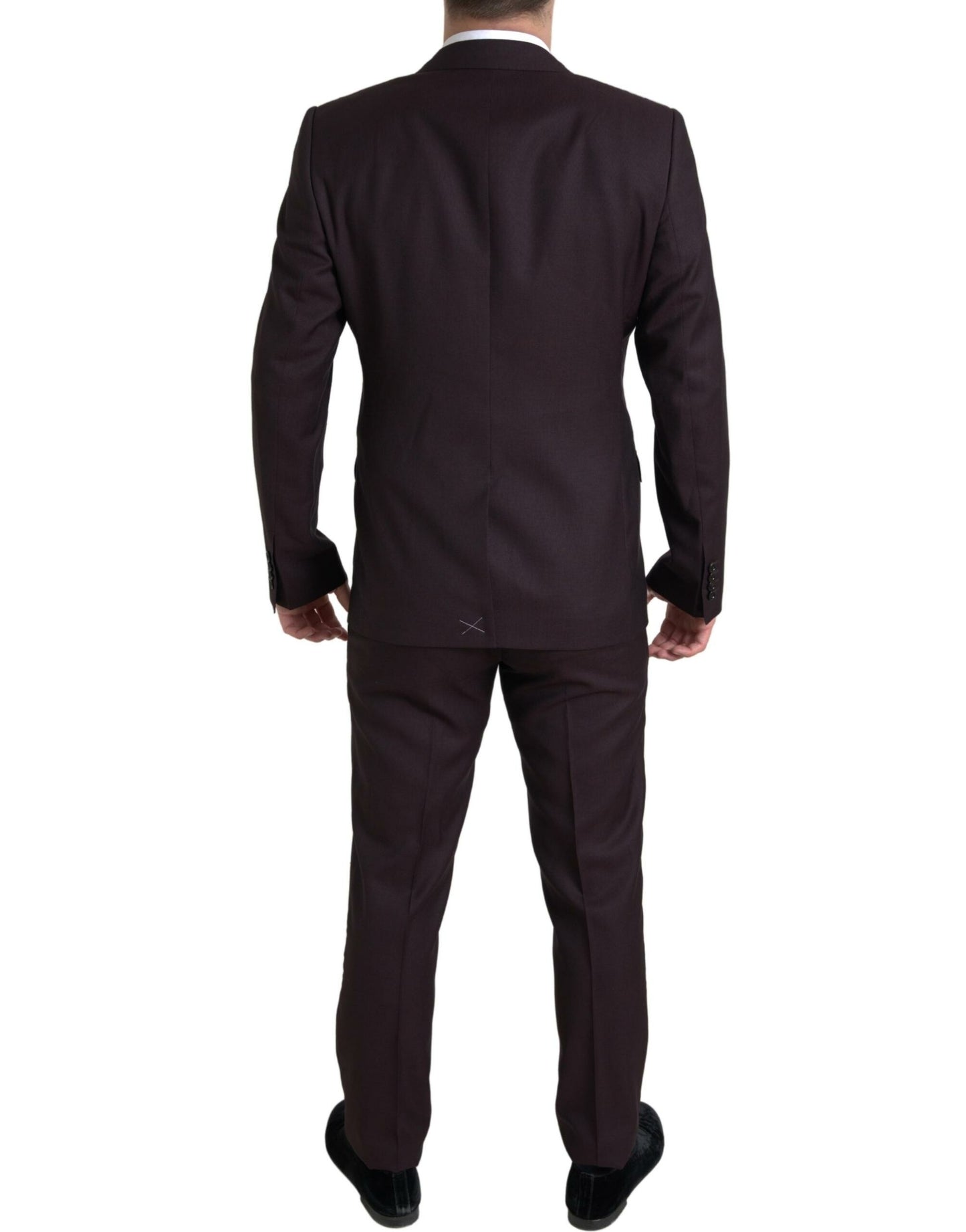 Dolce &amp; Gabbana – Kastanienbrauner, zweiteiliger, einreihiger MARTINI-Anzug