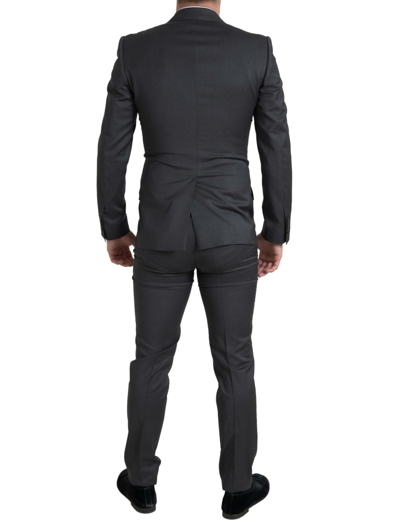 Dolce &amp; Gabbana Grauer 2-teiliger zweireihiger SICILIA-Anzug