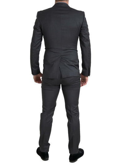 Dolce &amp; Gabbana Grauer 2-teiliger zweireihiger SICILIA-Anzug
