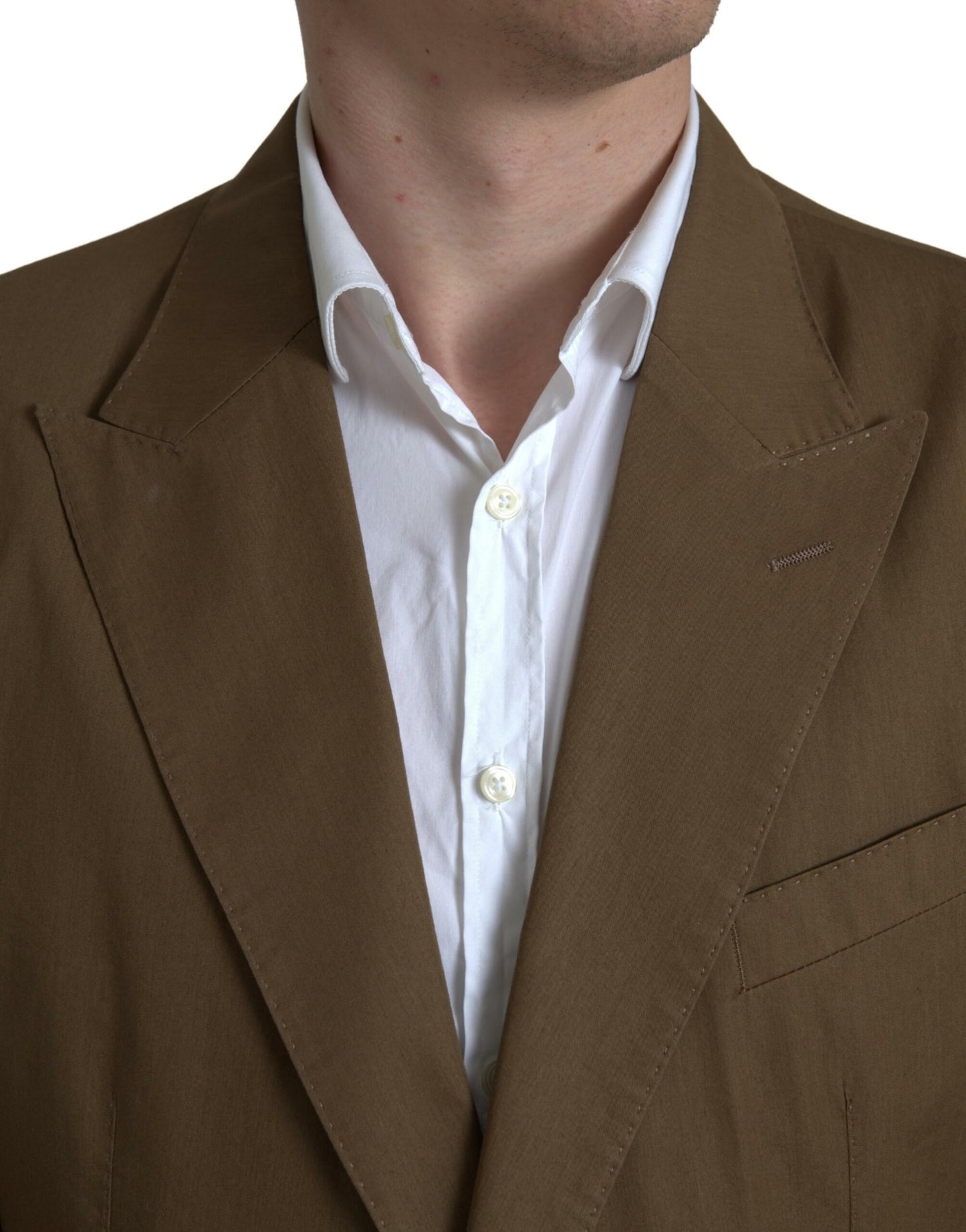 Dolce &amp; Gabbana – Brauner, zweiteiliger, einreihiger TAORMINA-Anzug