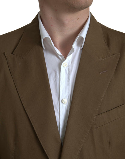 Dolce &amp; Gabbana – Brauner, zweiteiliger, einreihiger TAORMINA-Anzug