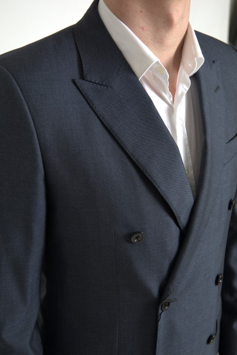 Dolce &amp; Gabbana Blauer 2-teiliger zweireihiger MARTINI-Anzug