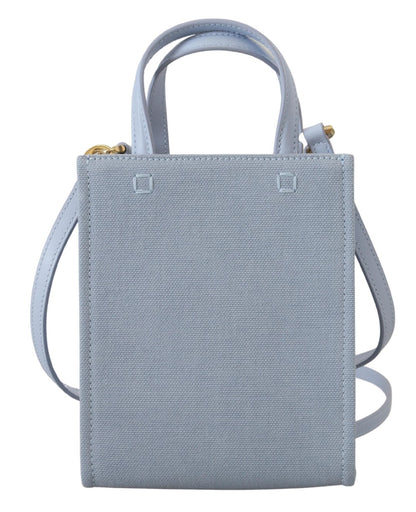 Givenchy – Vertikale Cloud-Mini-Umhängetasche aus beschichtetem Canvas in Blau