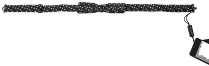 Dolce &amp; Gabbana – Verstellbare Papillon-Fliege aus Seide mit schwarzen Punkten für Herren