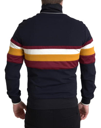 Dolce &amp; Gabbana Blauer Cardigan Heraldic Full Zip Pullover