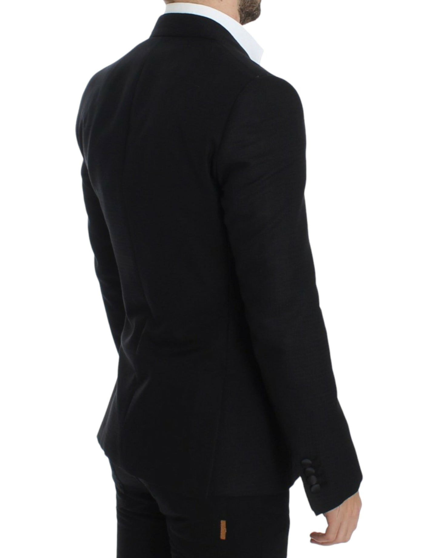 Dolce &amp; Gabbana Schwarzer SICILIA-Blazer aus Wolle und Seide