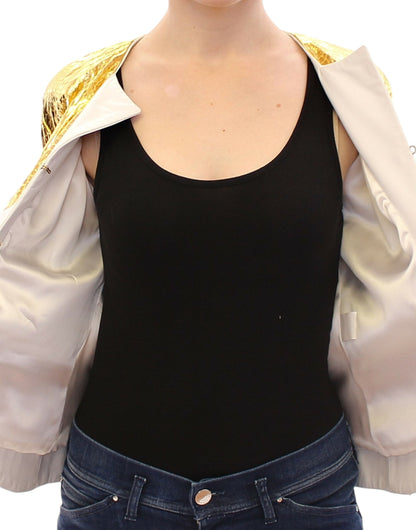Vladimiro Gioia Weißgold Lila Lederjacke