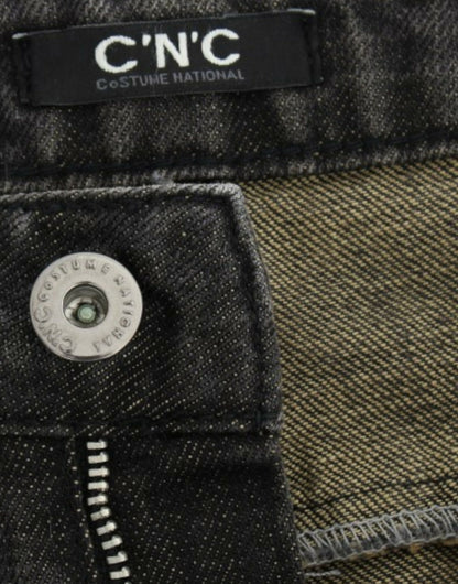 Costume National – Graue Distressed-Jeans