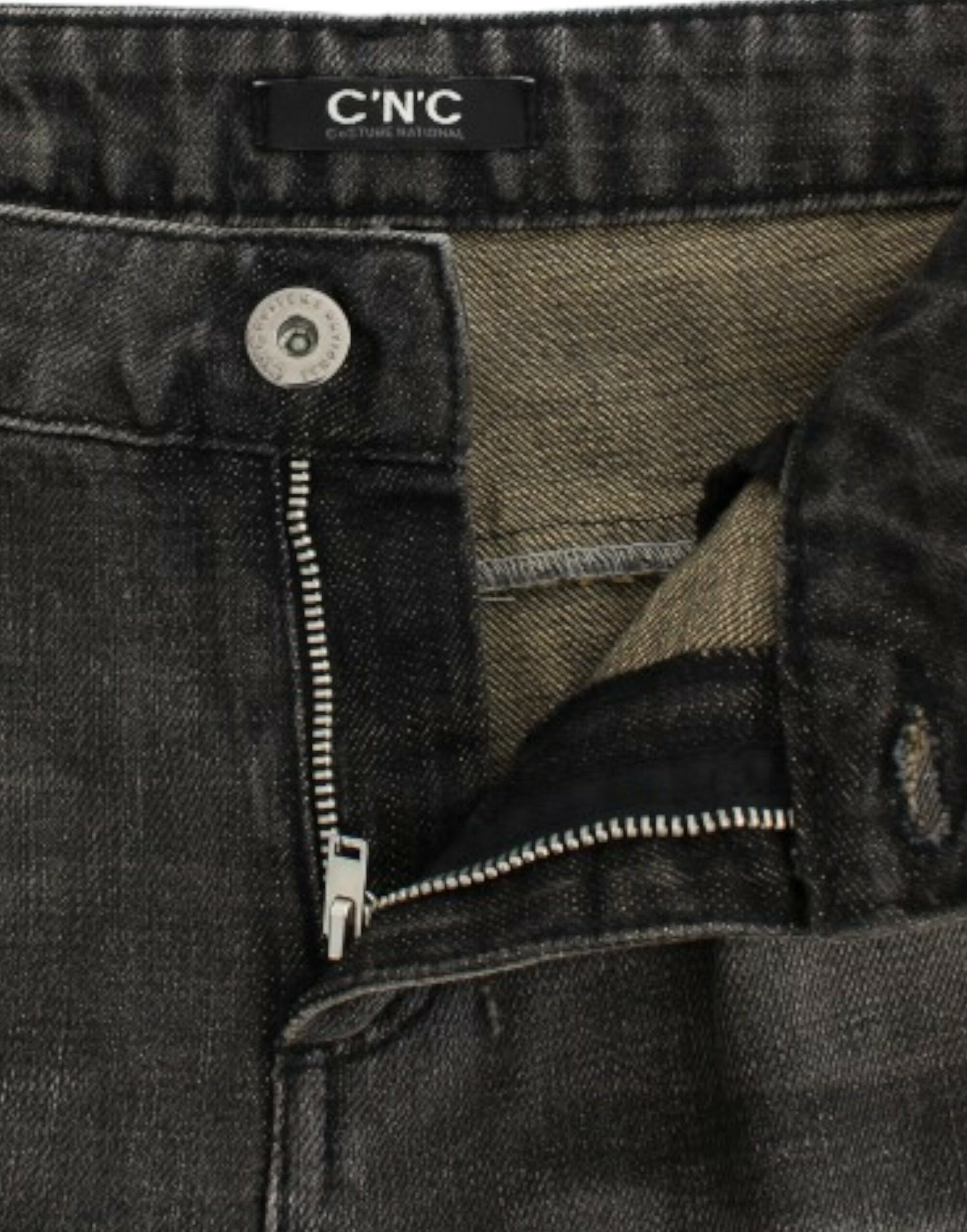 Costume National – Graue Distressed-Jeans