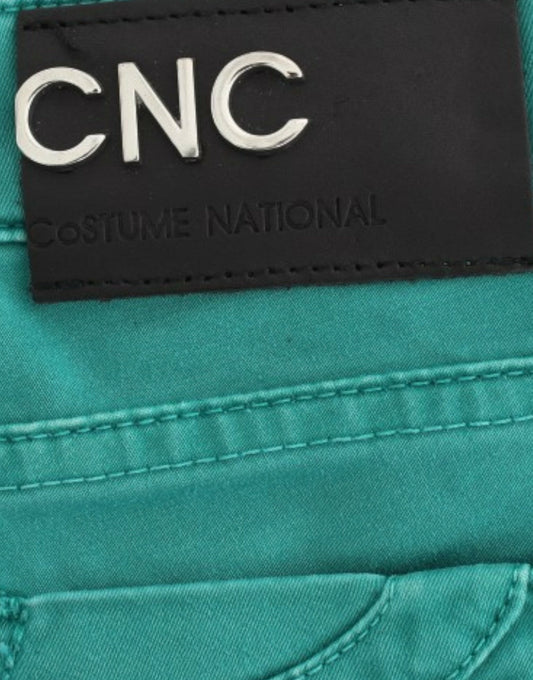 Costume National Grüne Jeans mit geradem Bein