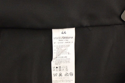 Dolce &amp; Gabbana Grauer Woll-Stretch-Westenblazer