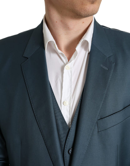 Dolce &amp; Gabbana Grüner einreihiger 2-teiliger MARTINI-Anzug