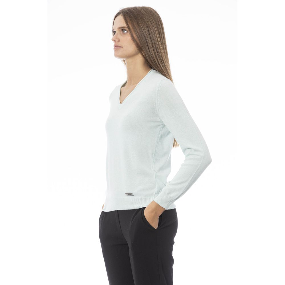 Baldinini Trend Hellblauer Kaschmir Damen Pullover
