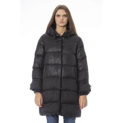 Baldinini Trend Schwarze Nylon Damenjacke
