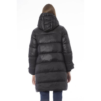 Baldinini Trend Schwarze Nylon Damenjacke