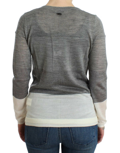Costume National Graue leichte Strickjacke