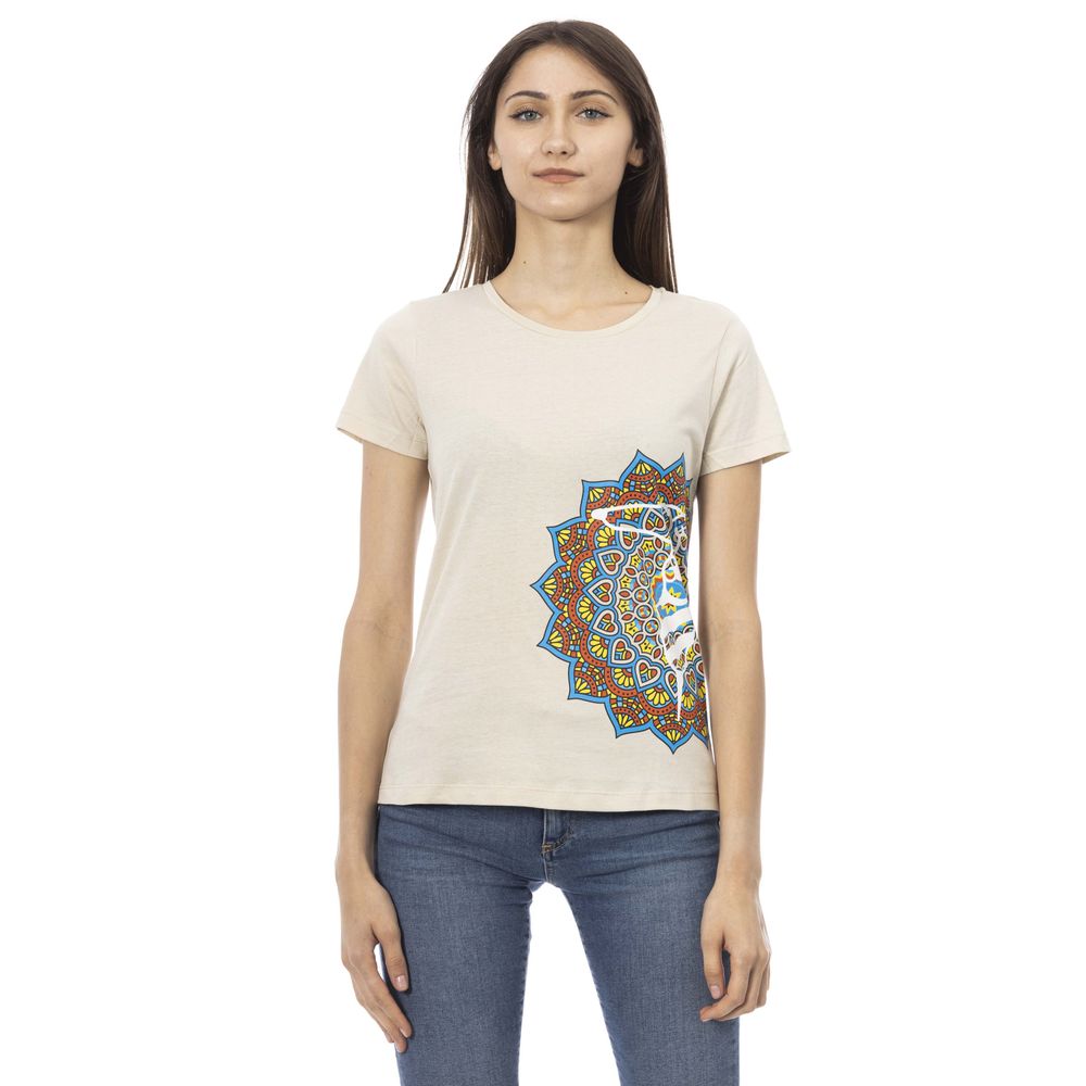 Trussardi Action Beige Baumwolle Damen T-Shirt