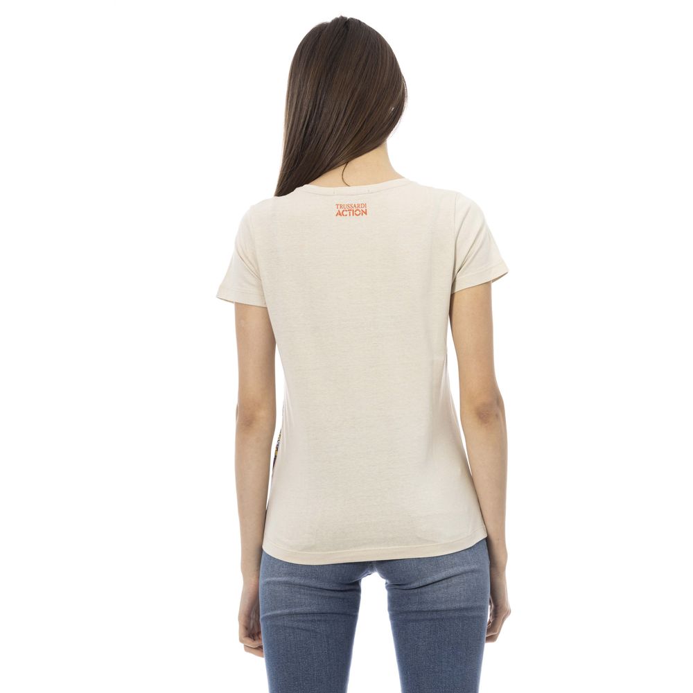 Trussardi Action Beige Baumwolle Damen T-Shirt