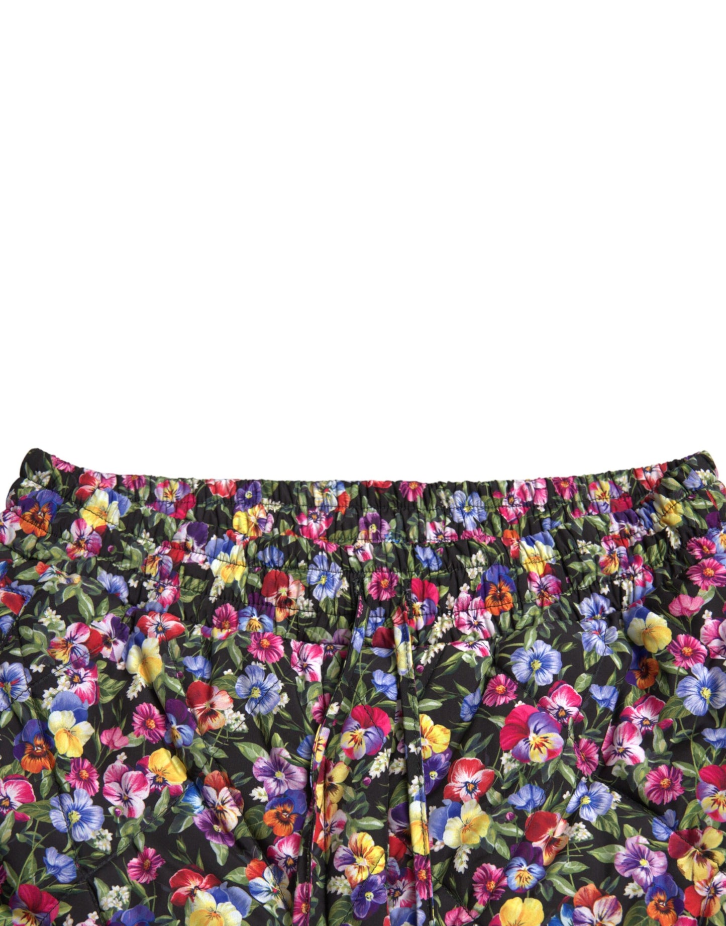 Dolce &amp; Gabbana Hotpants mit mehrfarbigem Blumenmuster und hoher Taille