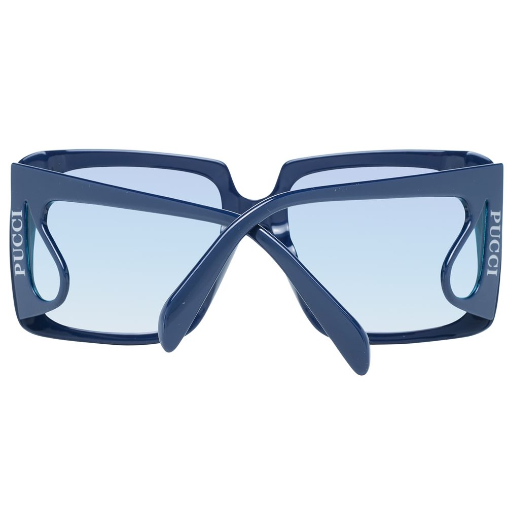 Emilio Pucci – Blaue Sonnenbrille aus Kunststoff