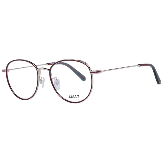 Bally Burgunder Unisex Brillengestell