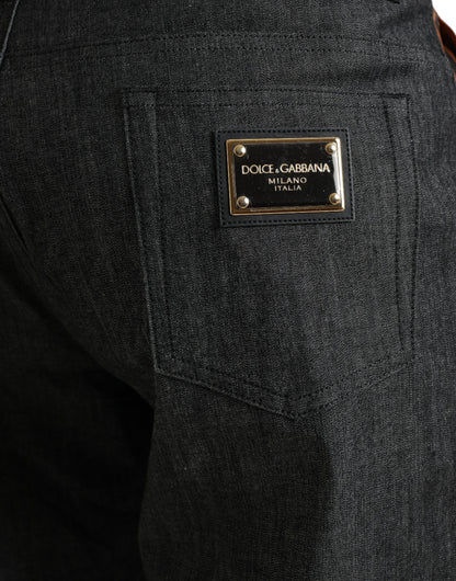 Dolce &amp; Gabbana Mehrfarbige Tiger-Jeans aus lockerer Baumwolle