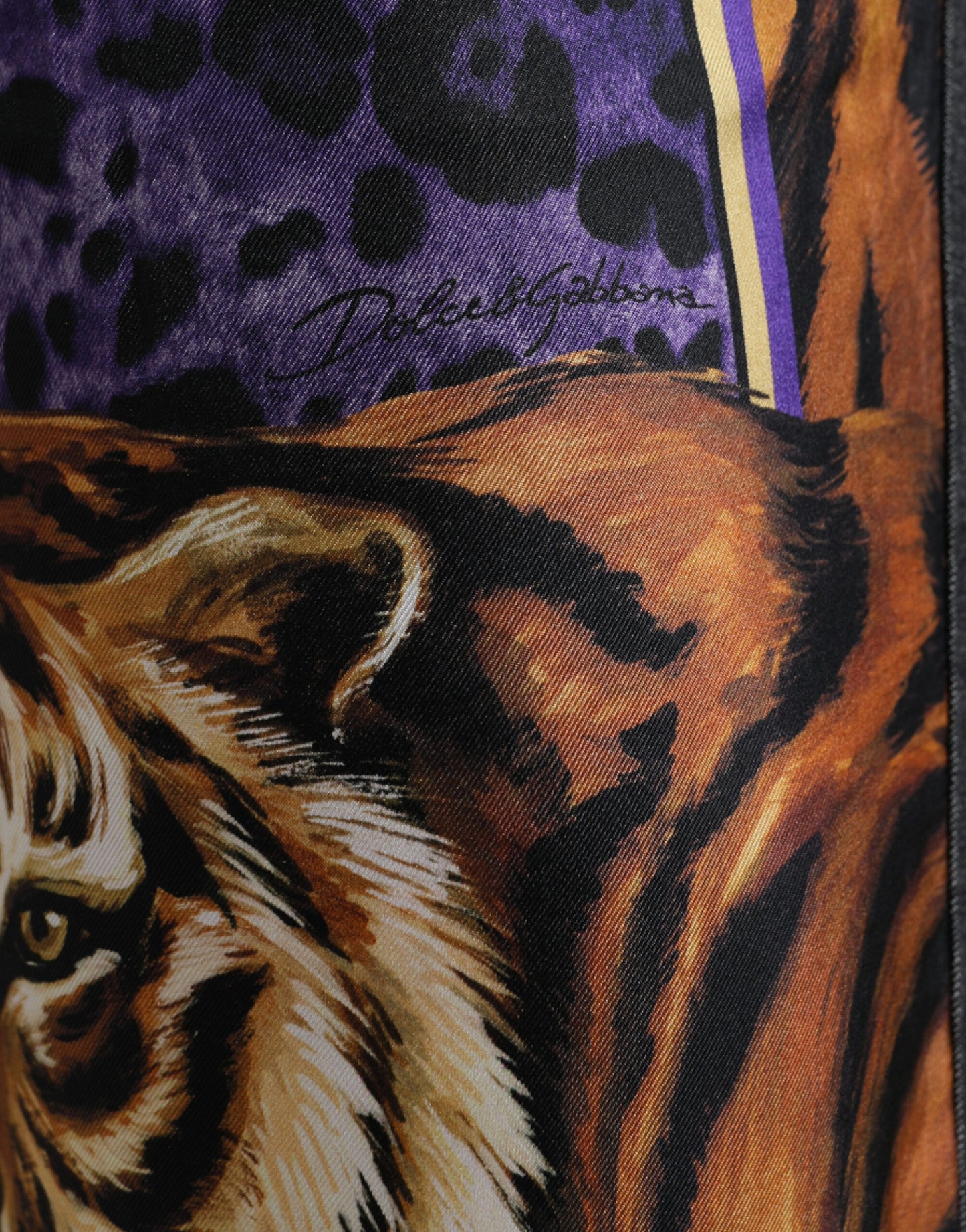 Dolce &amp; Gabbana Mehrfarbige Tiger-Jeans aus lockerer Baumwolle