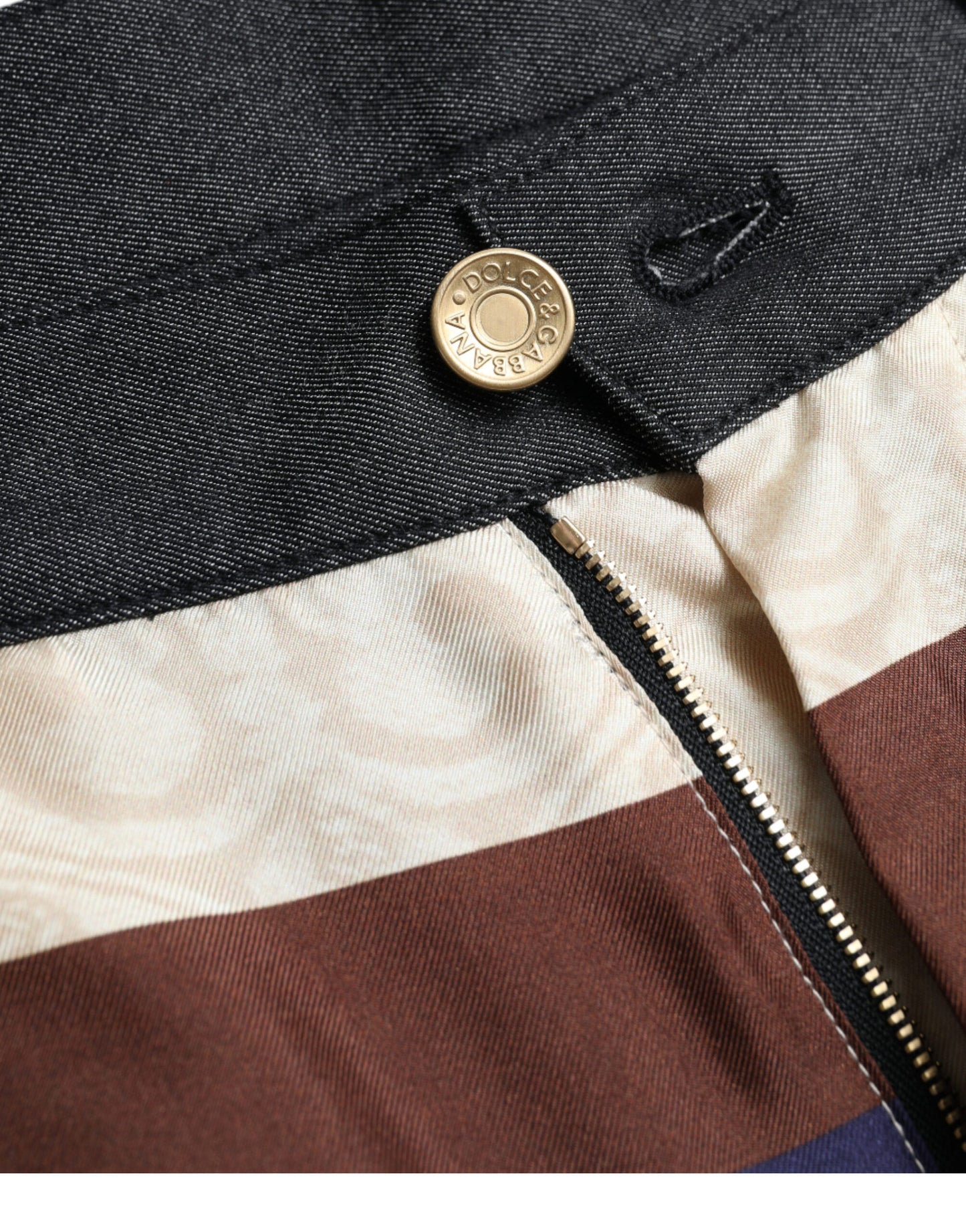 Dolce &amp; Gabbana Mehrfarbige heraldische Skinny-Hose für Herren