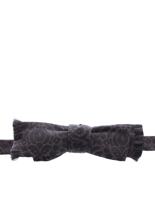 Dolce & Gabbana Grau-schwarze Wollfliege