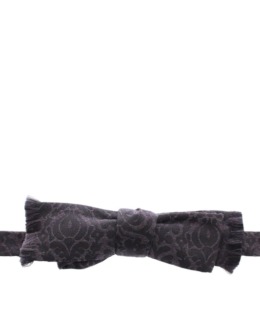 Dolce & Gabbana Grau-schwarze Wollfliege