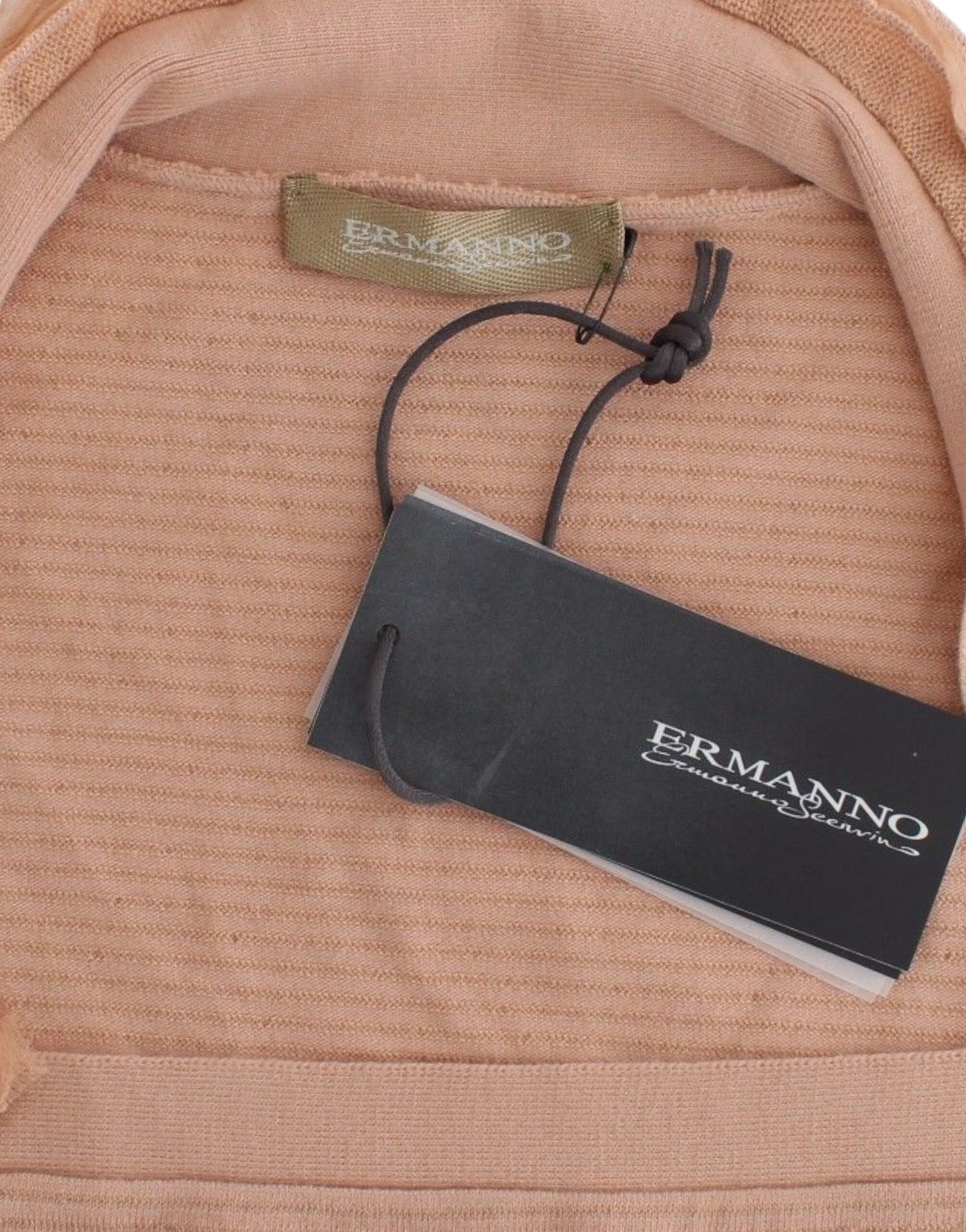 Ermanno Scervino – Langärmliges, gestreiftes Oberteil aus Wollmischung in Orange