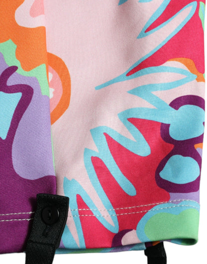 Dolce &amp; Gabbana Leggings mit mehrfarbigem Blumenmuster und hoher Taille