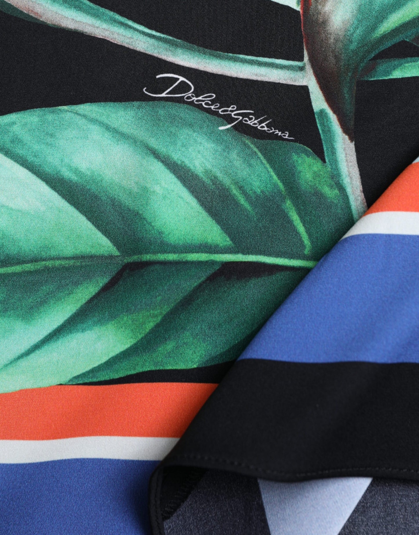 Dolce &amp; Gabbana – Schwarzer Strelitzia-Wickelrock mit hoher Taille