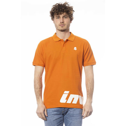 Invicta Orangefarbenes Poloshirt aus Baumwolle für Herren