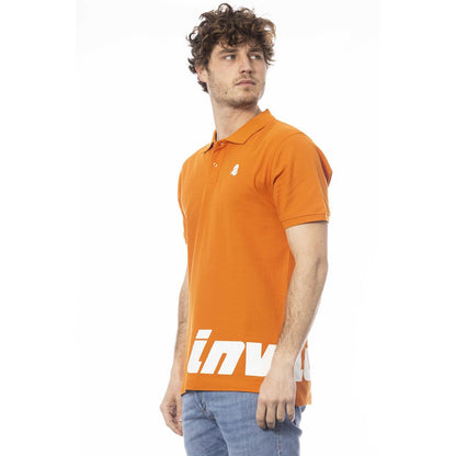 Invicta Orangefarbenes Poloshirt aus Baumwolle für Herren