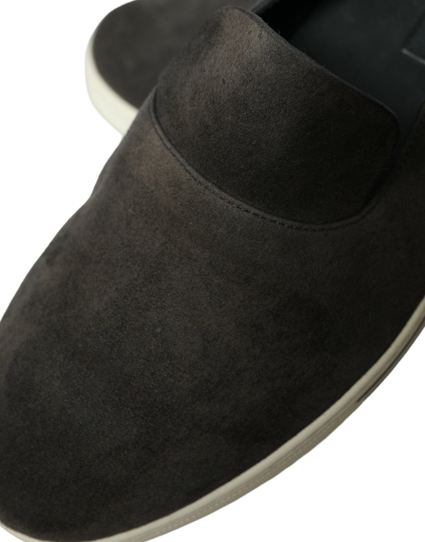 Dolce &amp; Gabbana Blau Wildleder Caiman Männer Loafers Hausschuhe Schuhe