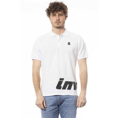Invicta Weißes Herren-Poloshirt aus Baumwolle